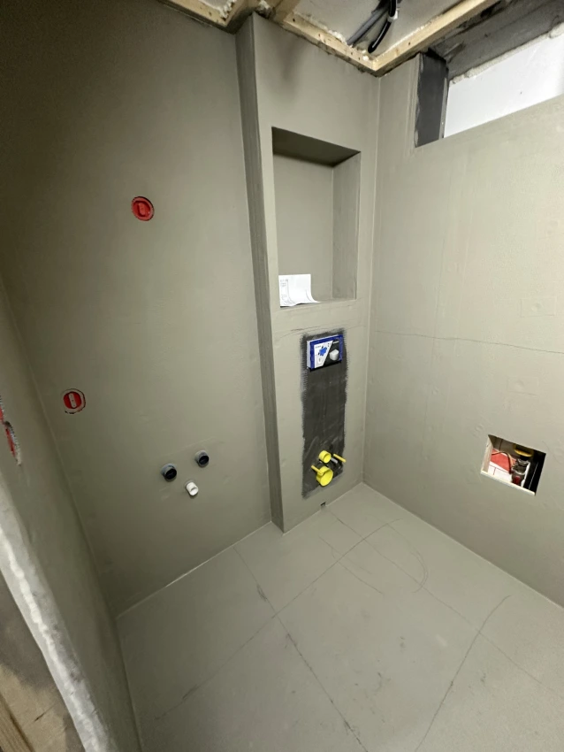 Moderne totalrenovering av bad og inngangsparti i Bekkestua bilde 10